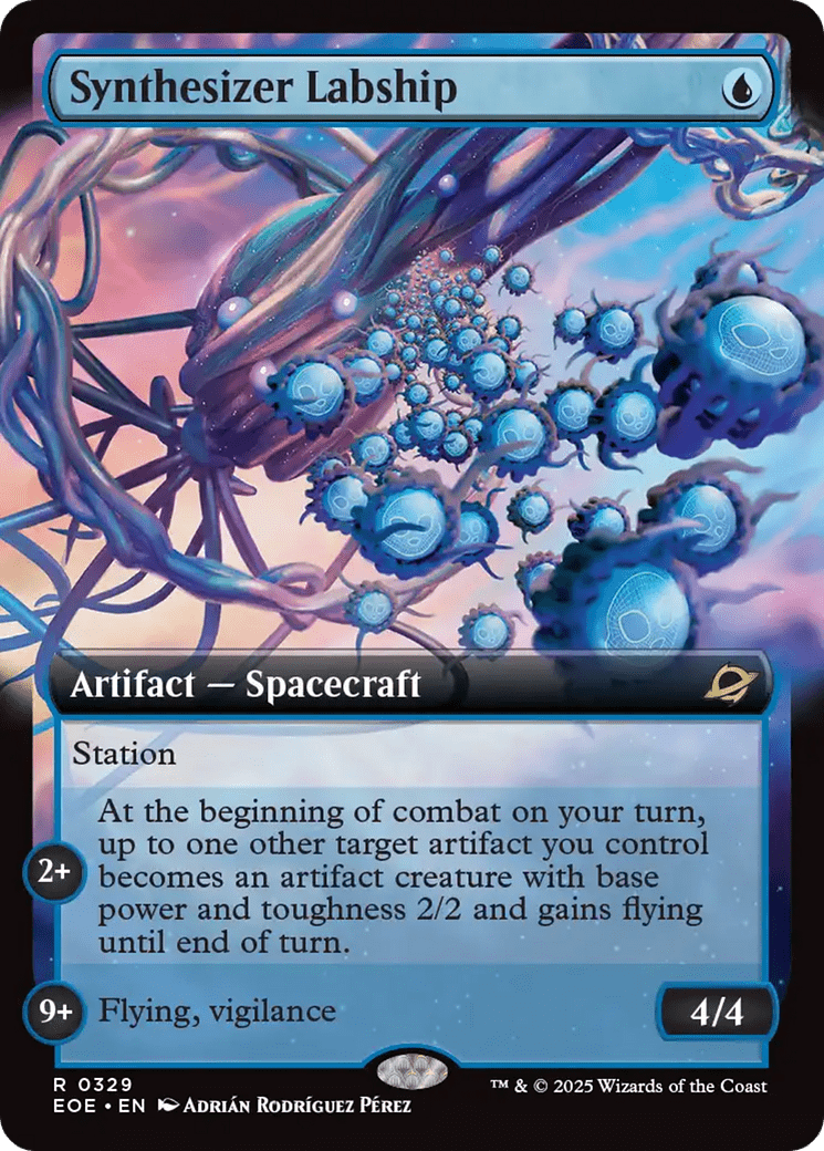 Synthesizer Labship (Extended Art) [Edge of Eternities] MTG Single Magic: The Gathering  | Multizone: Comics And Games