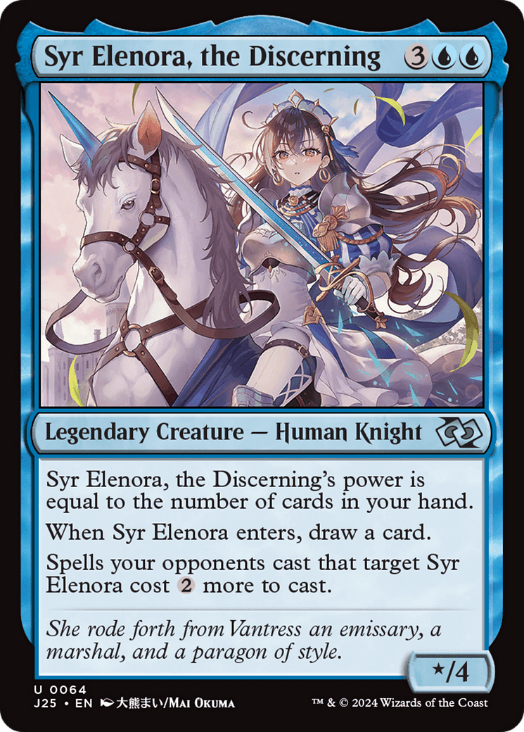 Syr Elenora, the Discerning (Anime) [Foundations Jumpstart] MTG Single Magic: The Gathering  | Multizone: Comics And Games