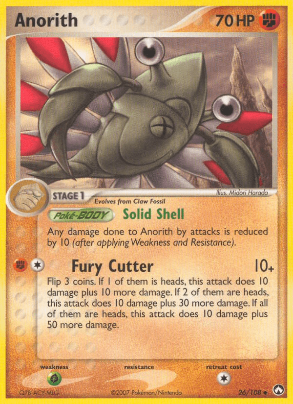 Anorith (26/108) [EX: Power Keepers] Pokemon Single Pokémon  | Multizone: Comics And Games