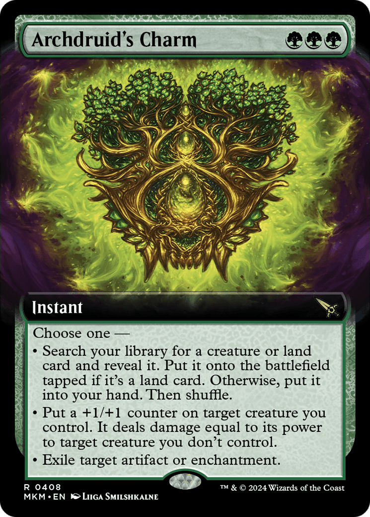 Archdruid's Charm (Extended Art) [Murders at Karlov Manor] MTG Single Magic: The Gathering  | Multizone: Comics And Games