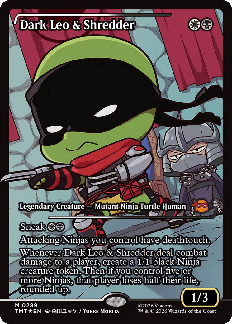 Dark Leo & Shredder (Showcase) [Teenage Mutant Ninja Turtles] MTG Single Magic: The Gathering  | Multizone: Comics And Games