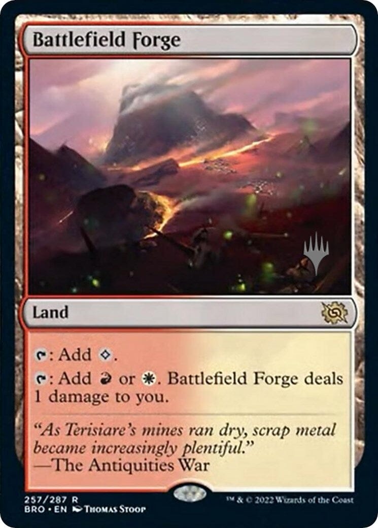 Battlefield Forge (Promo Pack) [The Brothers' War Promos] MTG Single Magic: The Gathering  | Multizone: Comics And Games