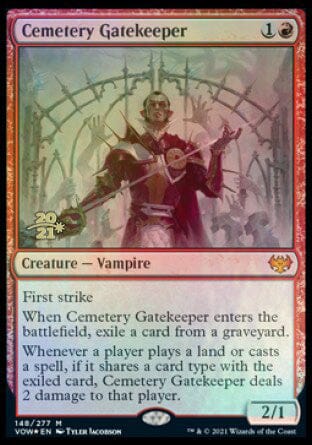 Cemetery Gatekeeper [Innistrad: Crimson Vow Prerelease Promos] MTG Single Magic: The Gathering  | Multizone: Comics And Games