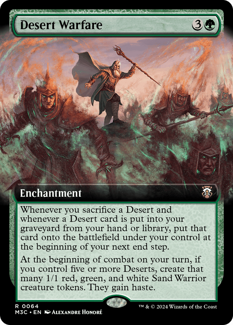 Desert Warfare (Extended Art) [Modern Horizons 3 Commander] MTG Single Magic: The Gathering  | Multizone: Comics And Games