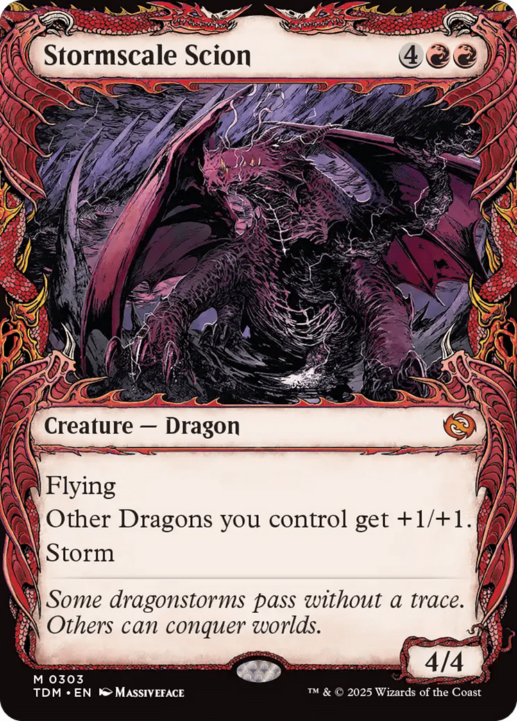 Stormscale Scion (Showcase) [Tarkir: Dragonstorm] MTG Single Magic: The Gathering  | Multizone: Comics And Games