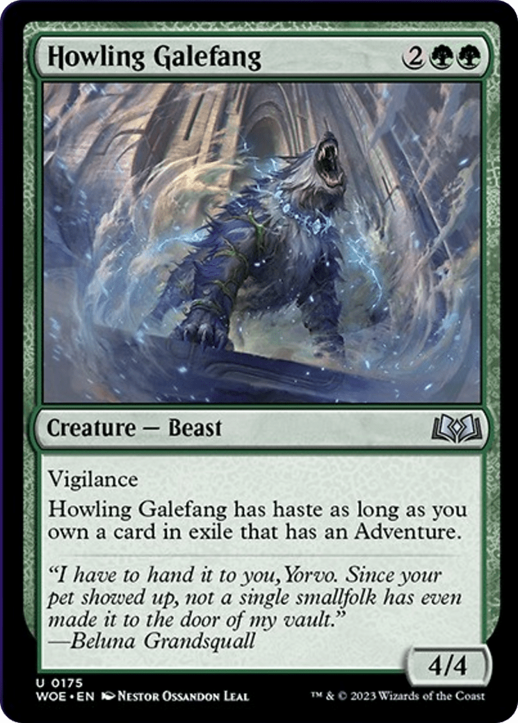 Howling Galefang [Wilds of Eldraine] MTG Single Magic: The Gathering  | Multizone: Comics And Games