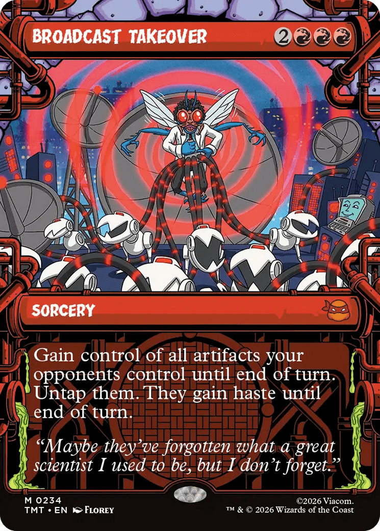 Broadcast Takeover (Showcase) [Teenage Mutant Ninja Turtles] MTG Single Magic: The Gathering  | Multizone: Comics And Games