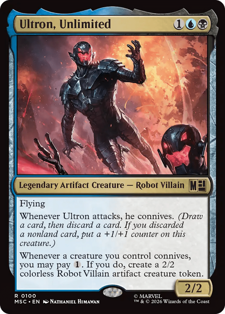 Ultron, Unlimited (Surge Foil) [Marvel Super Heroes Commander] MTG Single Magic: The Gathering  | Multizone: Comics And Games