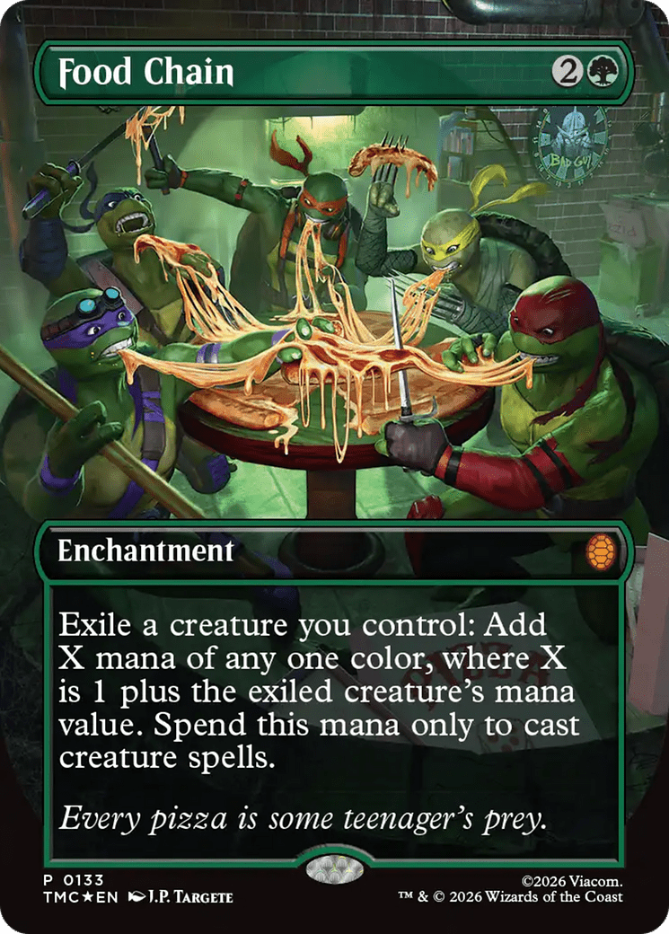 Food Chain (Borderless) [Teenage Mutant Ninja Turtles Commander] MTG Single Magic: The Gathering  | Multizone: Comics And Games