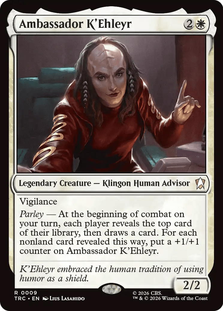 Ambassador K'Ehleyr (Surge Foil) [Star Trek Commander] MTG Single Magic: The Gathering  | Multizone: Comics And Games