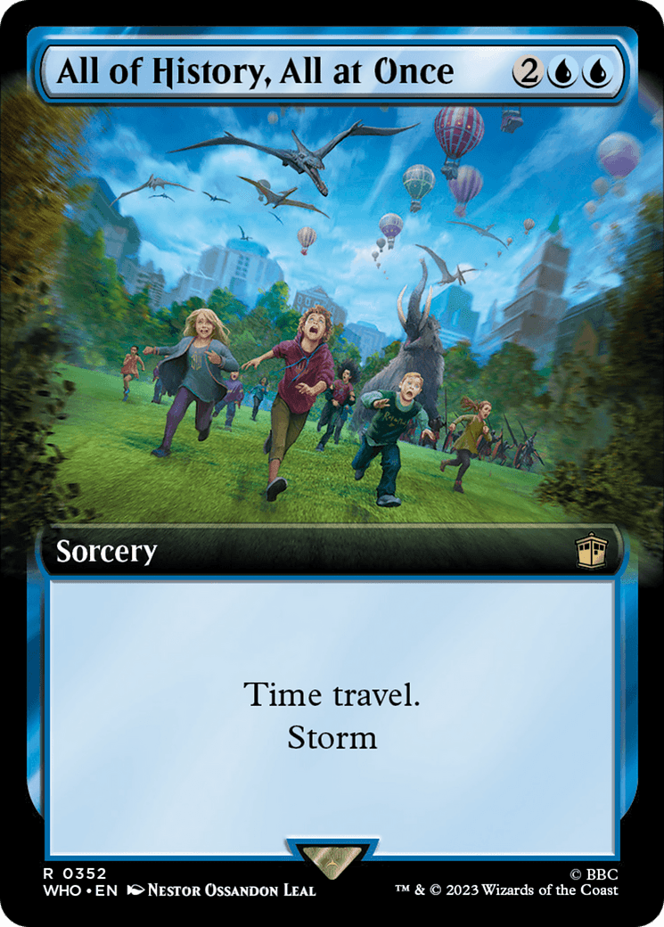 All of History, All at Once (Extended Art) [Doctor Who] MTG Single Magic: The Gathering  | Multizone: Comics And Games