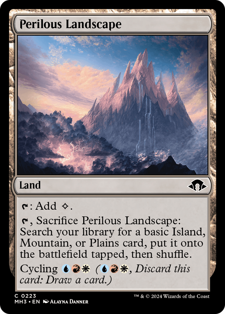 Perilous Landscape [Modern Horizons 3] MTG Single Magic: The Gathering  | Multizone: Comics And Games