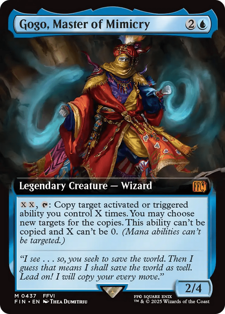 Gogo, Master of Mimicry (Extended Art) [FINAL FANTASY] MTG Single Magic: The Gathering  | Multizone: Comics And Games