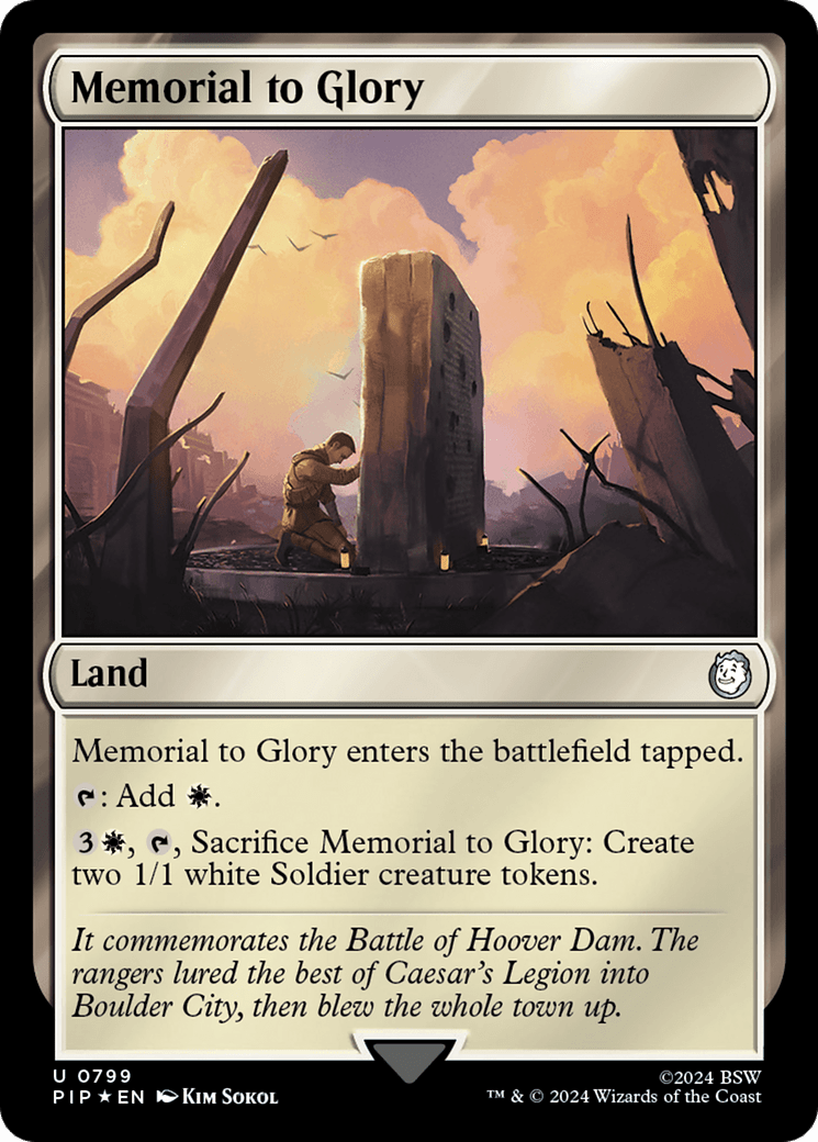 Memorial to Glory (Surge Foil) [Fallout] MTG Single Magic: The Gathering  | Multizone: Comics And Games