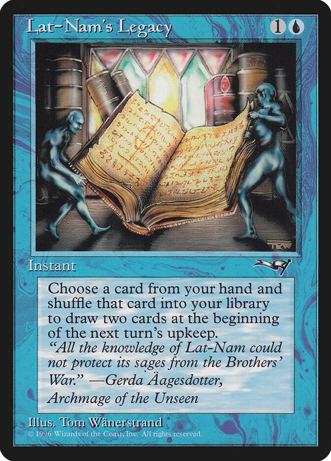 Lat-Nam's Legacy (Open Book) [Alliances] MTG Single Magic: The Gathering  | Multizone: Comics And Games