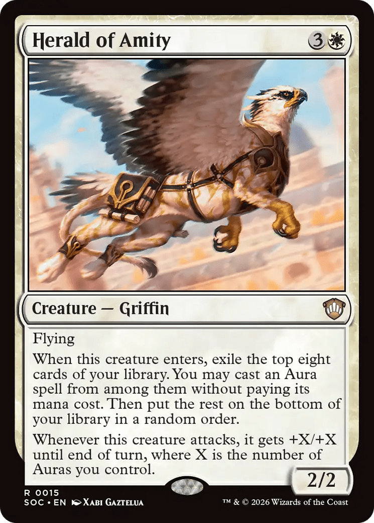 Herald of Amity [Secrets of Strixhaven Commander] MTG Single Magic: The Gathering  | Multizone: Comics And Games