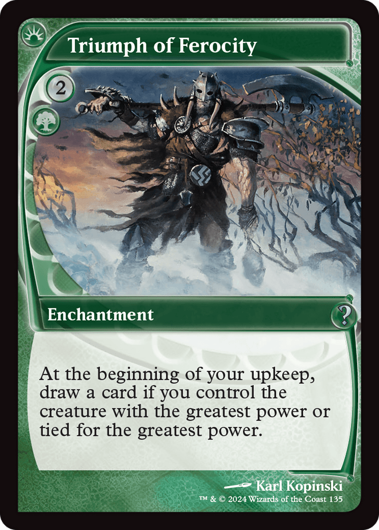 Triumph of Ferocity (Future Sight) [Mystery Booster 2] MTG Single Magic: The Gathering  | Multizone: Comics And Games