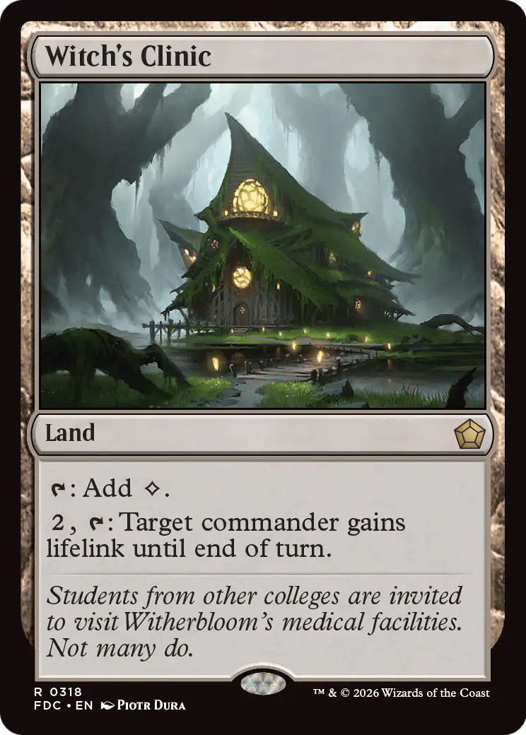 Witch's Clinic [Foundations Commander] MTG Single Magic: The Gathering  | Multizone: Comics And Games