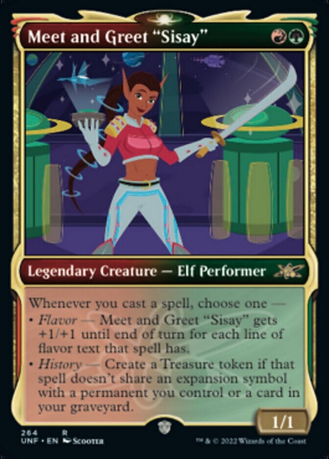 Meet and Greet "Sisay" (Showcase) [Unfinity] MTG Single Magic: The Gathering  | Multizone: Comics And Games