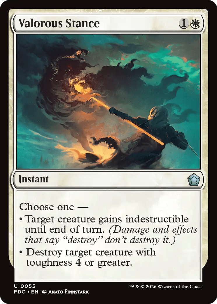 Valorous Stance [Foundations Commander] MTG Single Magic: The Gathering  | Multizone: Comics And Games