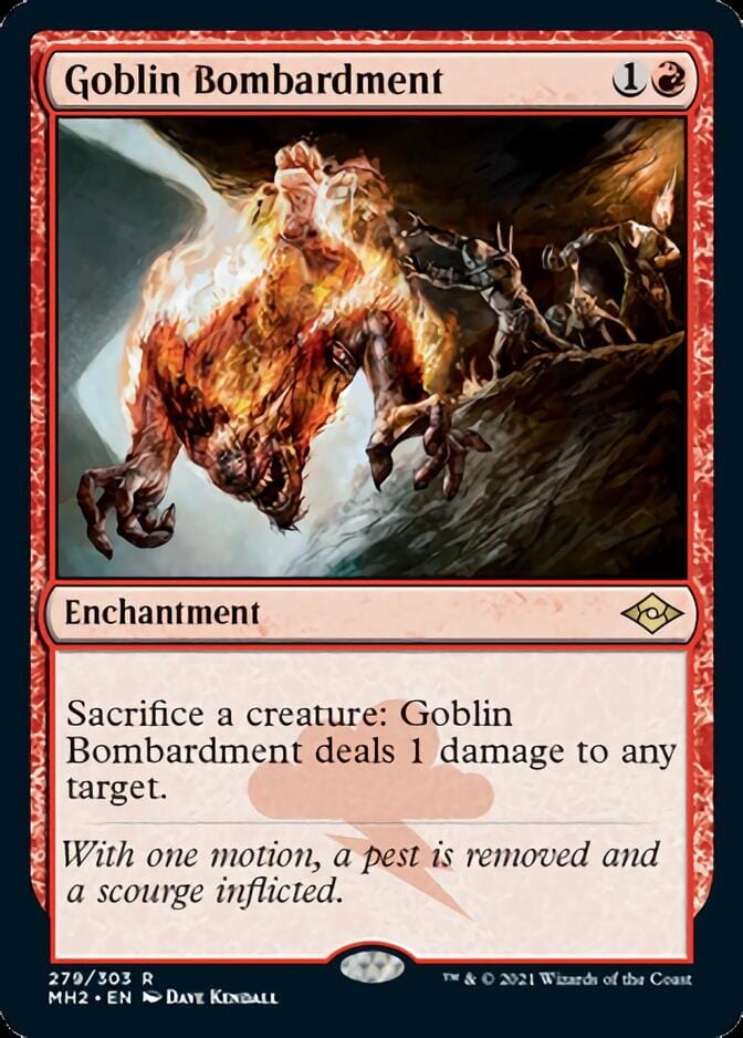 Goblin Bombardment (Foil Etched) [Modern Horizons 2] MTG Single Magic: The Gathering  | Multizone: Comics And Games