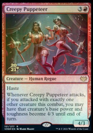 Creepy Puppeteer [Innistrad: Crimson Vow Prerelease Promos] MTG Single Magic: The Gathering  | Multizone: Comics And Games