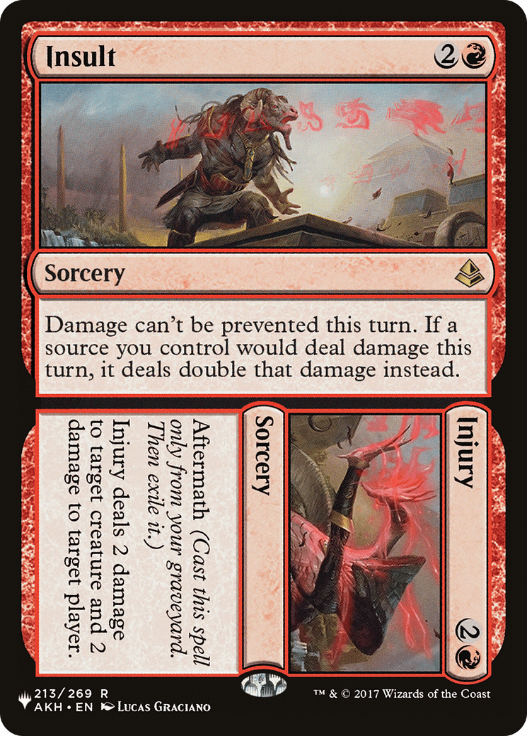 Insult // Injury [The List] MTG Single Magic: The Gathering  | Multizone: Comics And Games