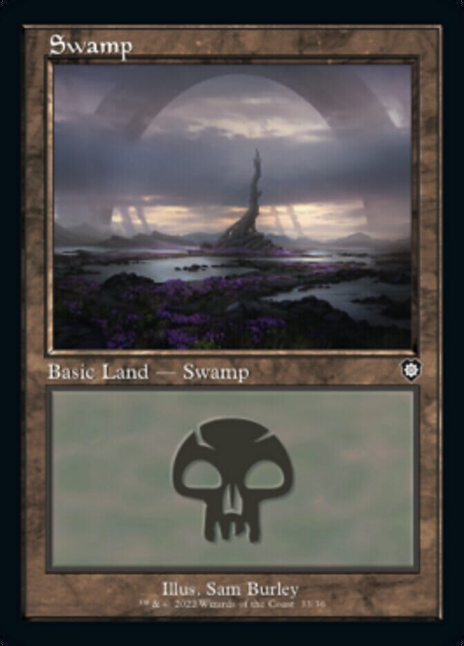 Swamp (033) (Retro) [The Brothers' War Commander] MTG Single Magic: The Gathering  | Multizone: Comics And Games