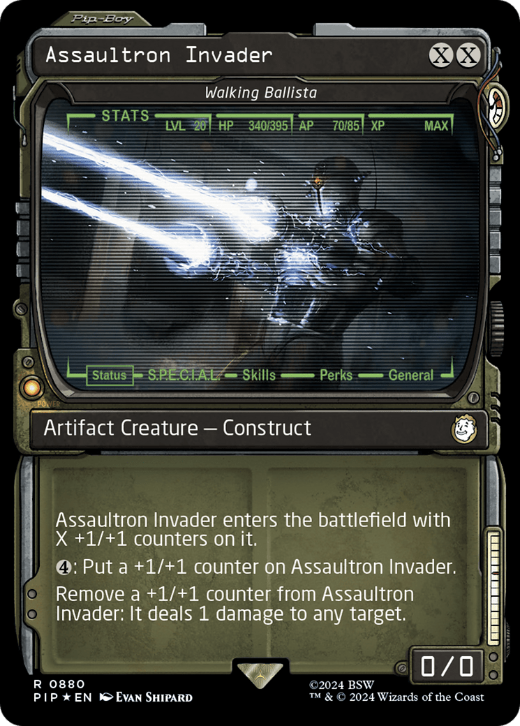 Assaultron Invader - Walking Ballista (Surge Foil) [Fallout] MTG Single Magic: The Gathering  | Multizone: Comics And Games