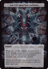 You Will Know True Suffering (Full Art) [Duskmourn: Archenemy] MTG Single Magic: The Gathering  | Multizone: Comics And Games