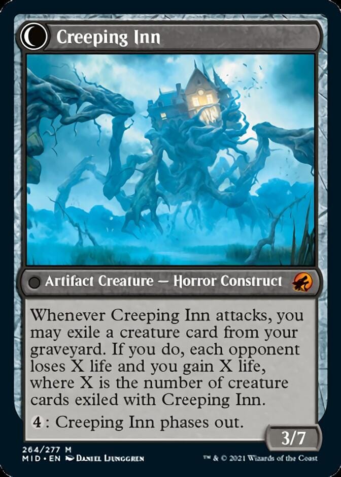 Hostile Hostel // Creeping Inn [Innistrad: Midnight Hunt] MTG Single Magic: The Gathering  | Multizone: Comics And Games