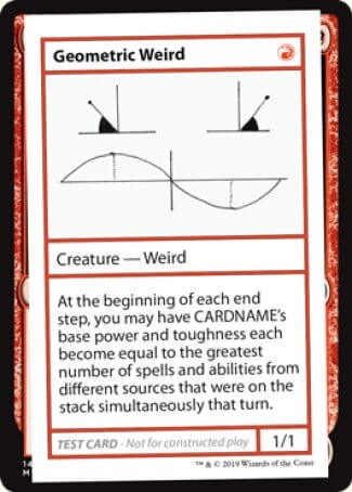 Geometric Weird (2021 Edition) [Mystery Booster Playtest Cards] MTG Single Magic: The Gathering  | Multizone: Comics And Games