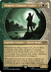 Aragorn, Company Leader (Showcase) (Surge Foil) [The Lord of the Rings: Tales of Middle-Earth] | Multizone: Comics And Games