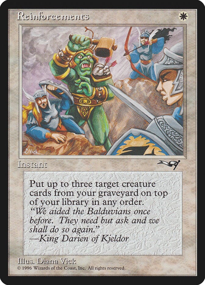 Reinforcements (With Archer) [Alliances] MTG Single Magic: The Gathering  | Multizone: Comics And Games