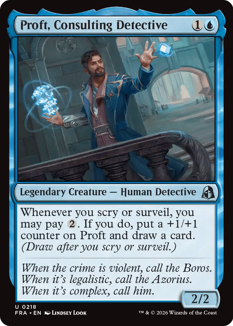 Proft, Consulting Detective [Reality Fracture] MTG Single Magic: The Gathering  | Multizone: Comics And Games