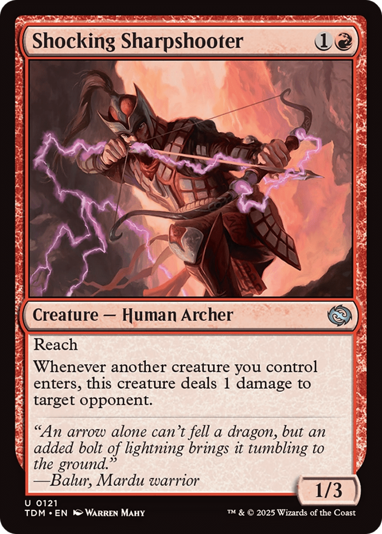 Shocking Sharpshooter [Tarkir: Dragonstorm] MTG Single Magic: The Gathering  | Multizone: Comics And Games