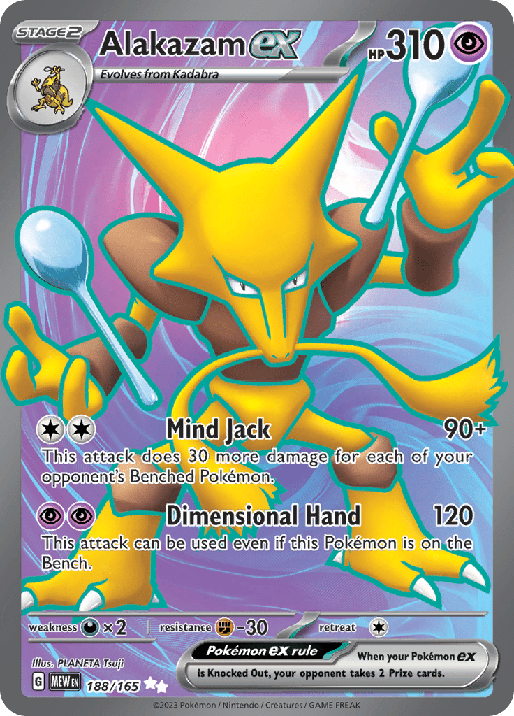 Alakazam ex (188/165) [Scarlet & Violet 151] Pokemon Single Pokémon  | Multizone: Comics And Games