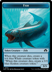 Eldrazi Spawn // Fish Double-Sided Token [Modern Horizons 3 Tokens] MTG Single Magic: The Gathering  | Multizone: Comics And Games