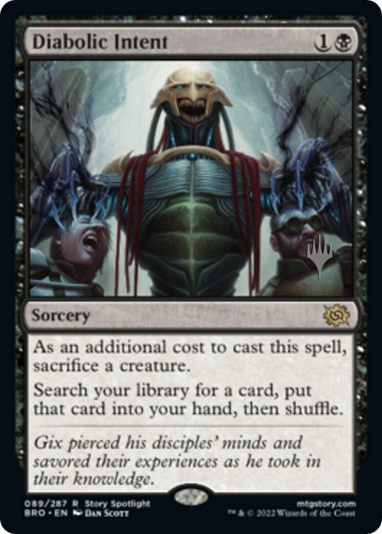 Diabolic Intent (Promo Pack) [The Brothers' War Promos] MTG Single Magic: The Gathering  | Multizone: Comics And Games
