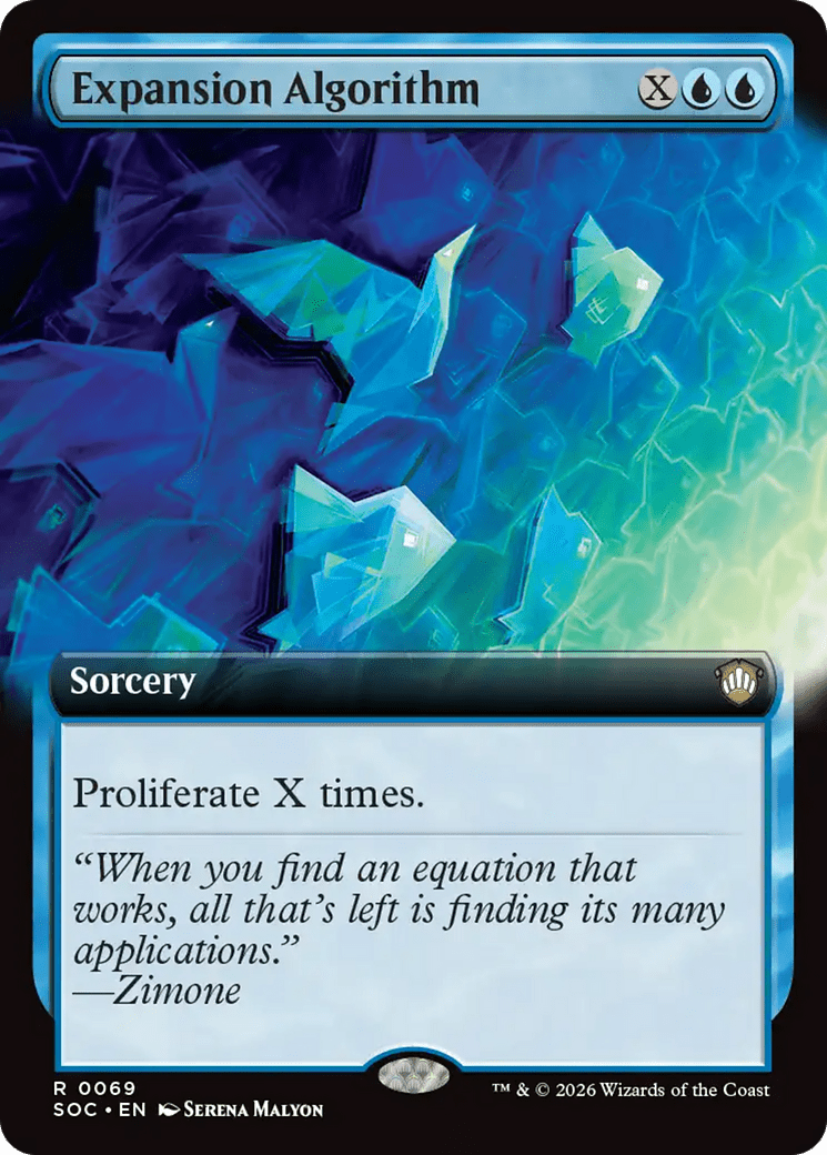 Expansion Algorithm (Extended Art) [Secrets of Strixhaven Commander] MTG Single Magic: The Gathering  | Multizone: Comics And Games