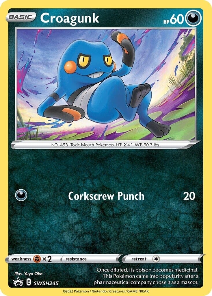 Croagunk (SWSH245) [Sword & Shield: Black Star Promos] Pokemon Single Pokémon  | Multizone: Comics And Games