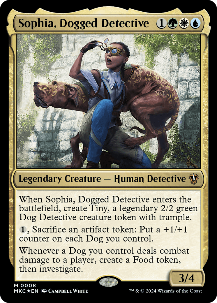 Sophia, Dogged Detective [Murders at Karlov Manor Commander] MTG Single Magic: The Gathering  | Multizone: Comics And Games