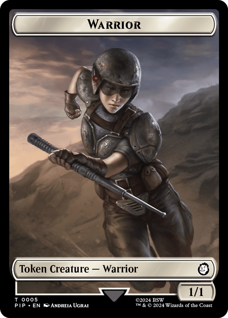 Treasure (0018) // Warrior Double-Sided Token [Fallout Tokens] MTG Single Magic: The Gathering  | Multizone: Comics And Games