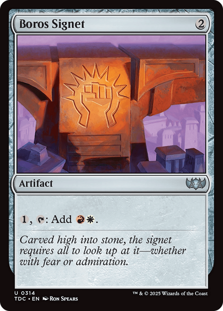 Boros Signet [Tarkir: Dragonstorm Commander] MTG Single Magic: The Gathering  | Multizone: Comics And Games