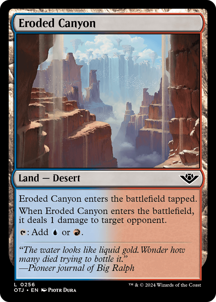 Eroded Canyon [Outlaws of Thunder Junction] MTG Single Magic: The Gathering  | Multizone: Comics And Games