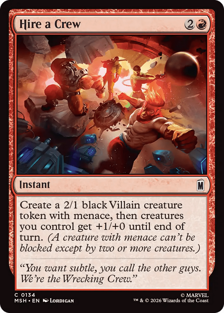 Hire a Crew [Marvel Super Heroes] MTG Single Magic: The Gathering  | Multizone: Comics And Games