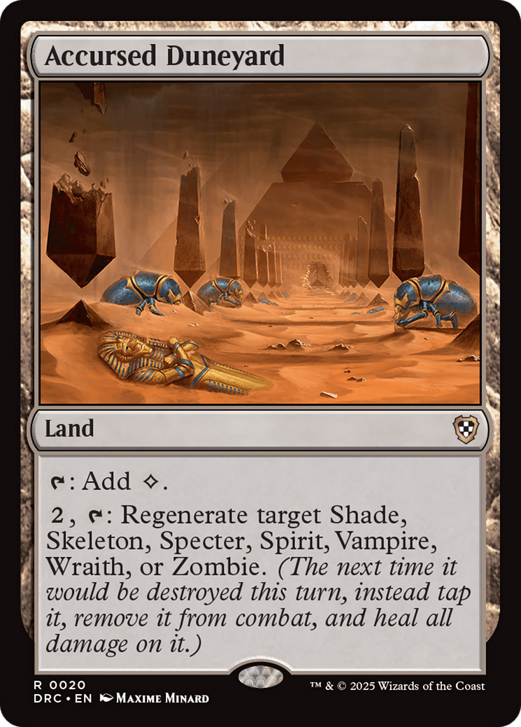 Accursed Duneyard [Aetherdrift Commander] MTG Single Magic: The Gathering  | Multizone: Comics And Games