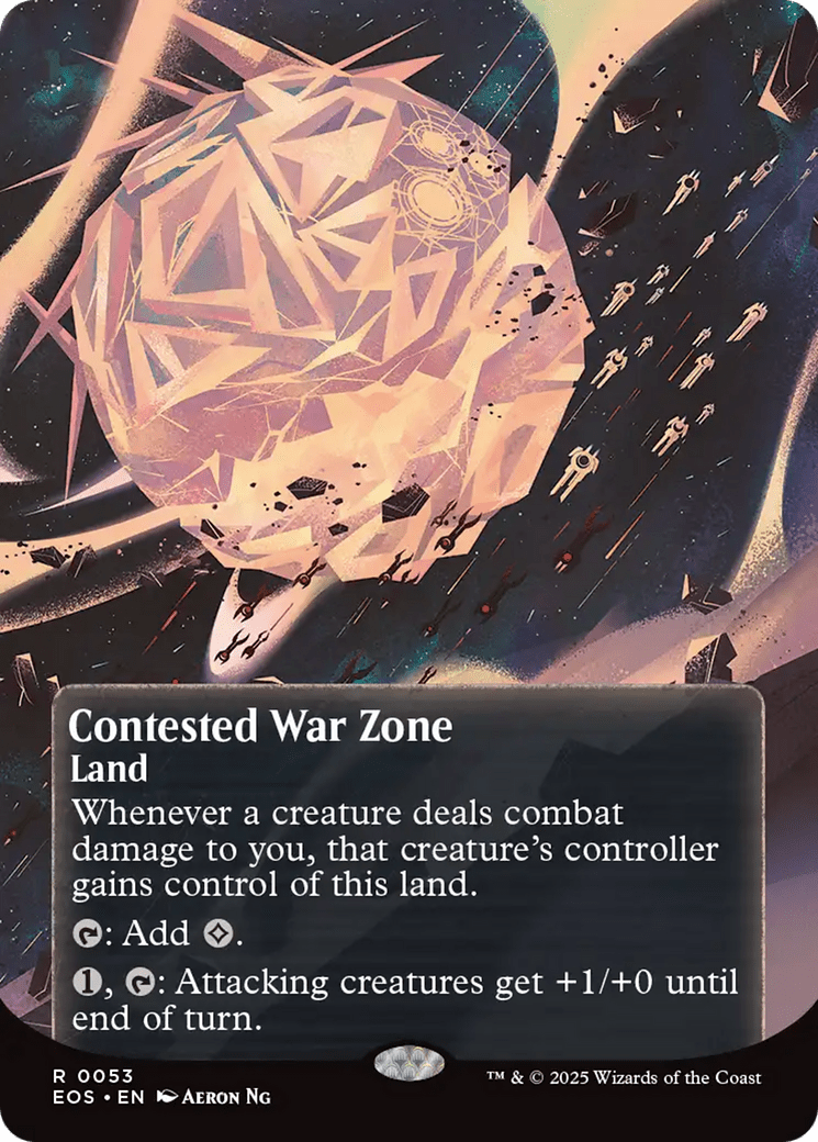 Contested War Zone (0053) (Borderless) [Edge of Eternities: Stellar Sights] MTG Single Magic: The Gathering  | Multizone: Comics And Games