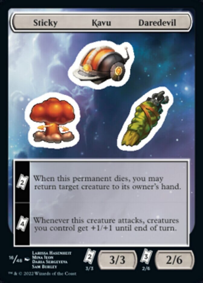 Sticky Kavu Daredevil [Unfinity Stickers] MTG Single Magic: The Gathering  | Multizone: Comics And Games