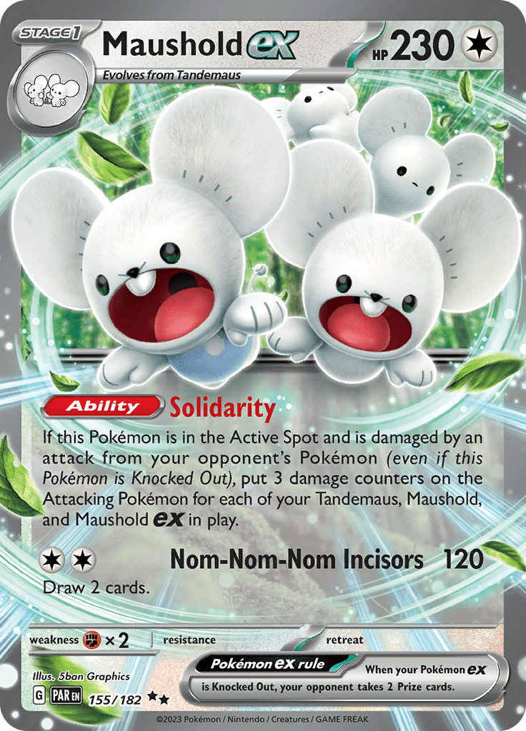 Maushold ex (155/182) [Scarlet & Violet: Paradox Rift] Pokemon Single Pokémon  | Multizone: Comics And Games
